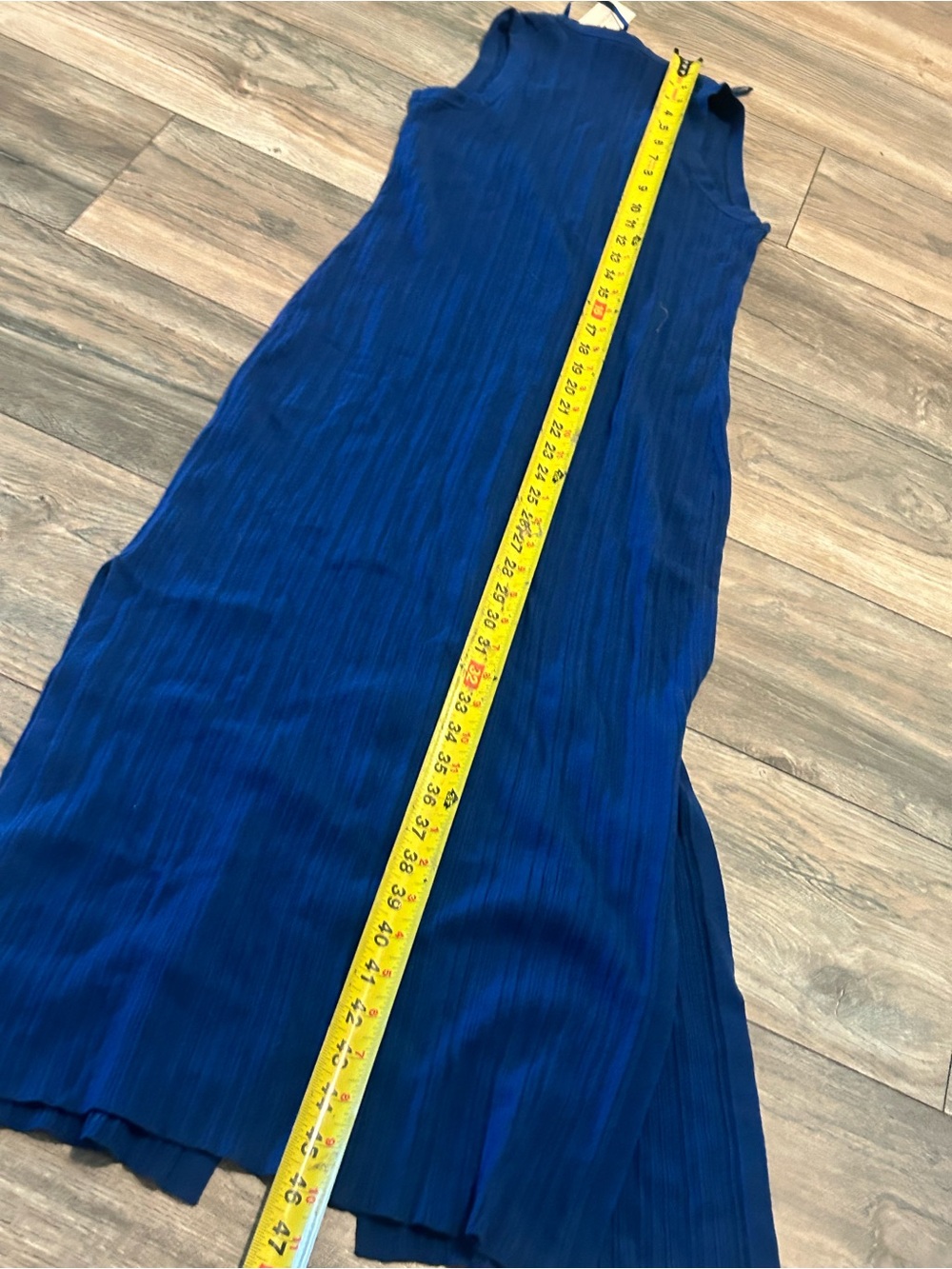 Nwt’s Banana Republic Dress Button Up Sleeveless Blue Maxi Dress Size Small 130$ - Picture 11 of 14